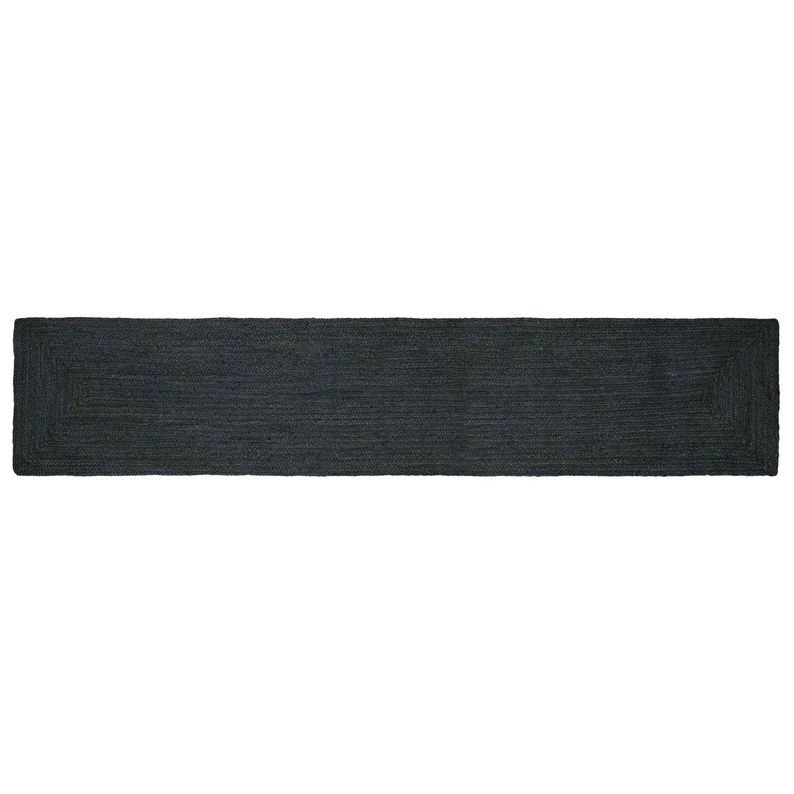 Preproge za površine Pravokotna Temno siva 80 x 400 cm Juta