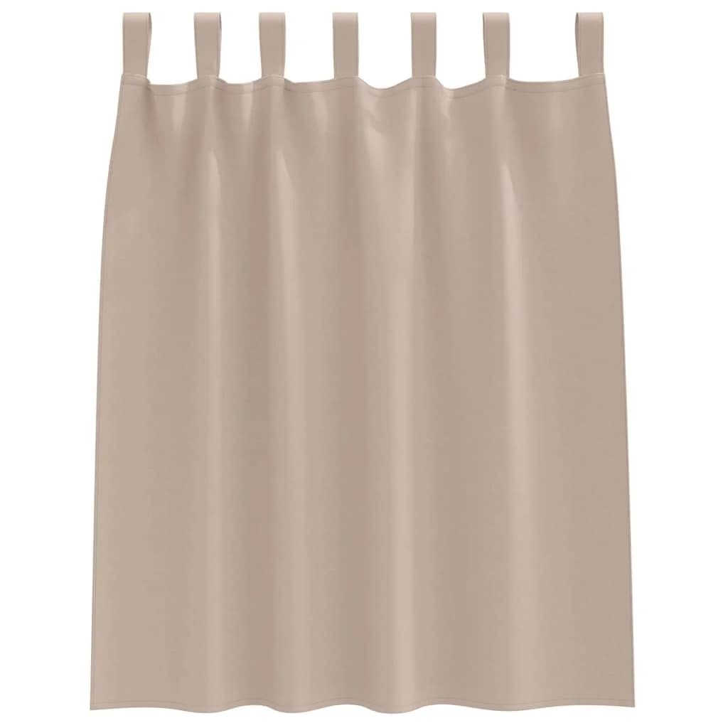 Zavese za zatemnitev z obroči 2 kos Taupe 140 x 140 cm - slika 4