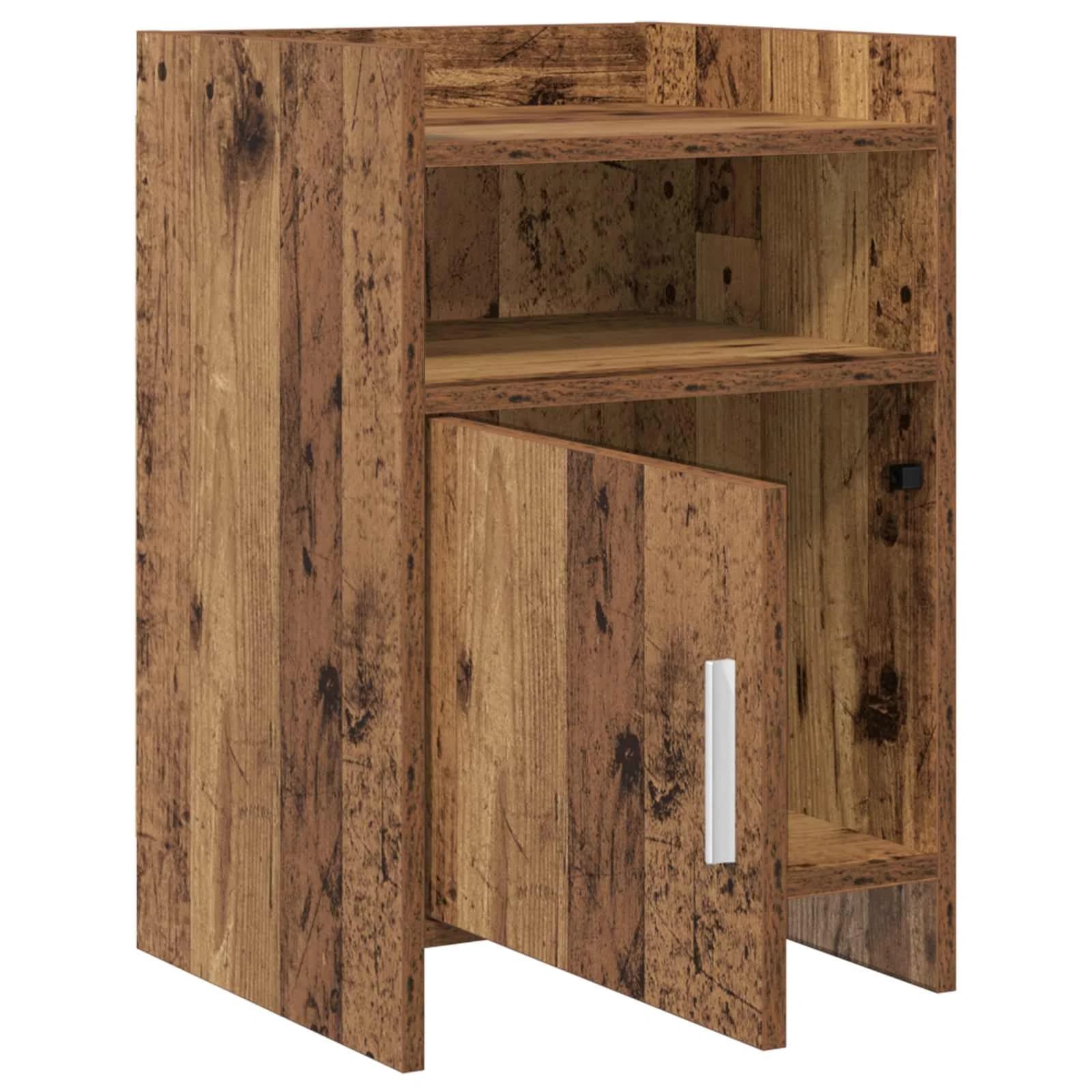 Posteljne mize 2 kos Star les 40 x 36 x 60 cm Inženirski les - slika 3