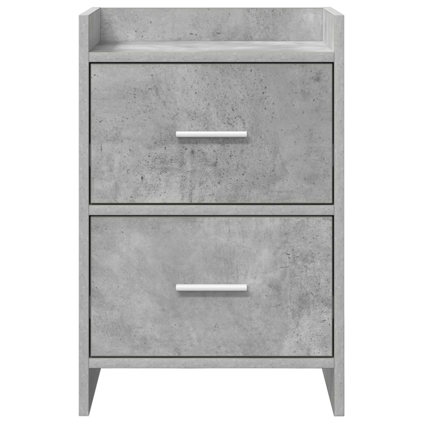 Posteljne mize Betonsko siva 40 x 30 x 60 cm Inženirski les - slika 4