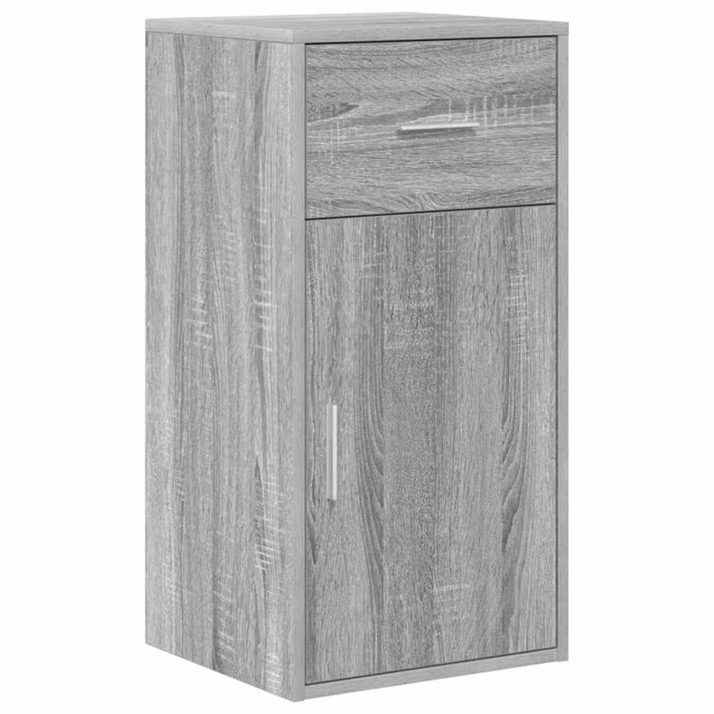 Kotniška miza s predalom Siva Sonoma 102 x 88 x 75 cm - slika 6