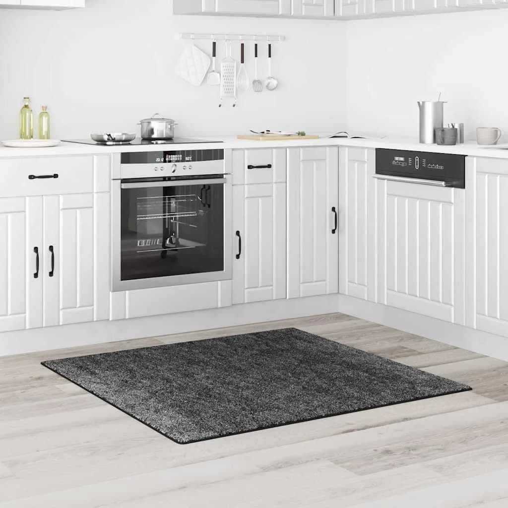 Antiskluzna Shaggy Preproga Temno siva 120 x 120 cm PP - slika 3
