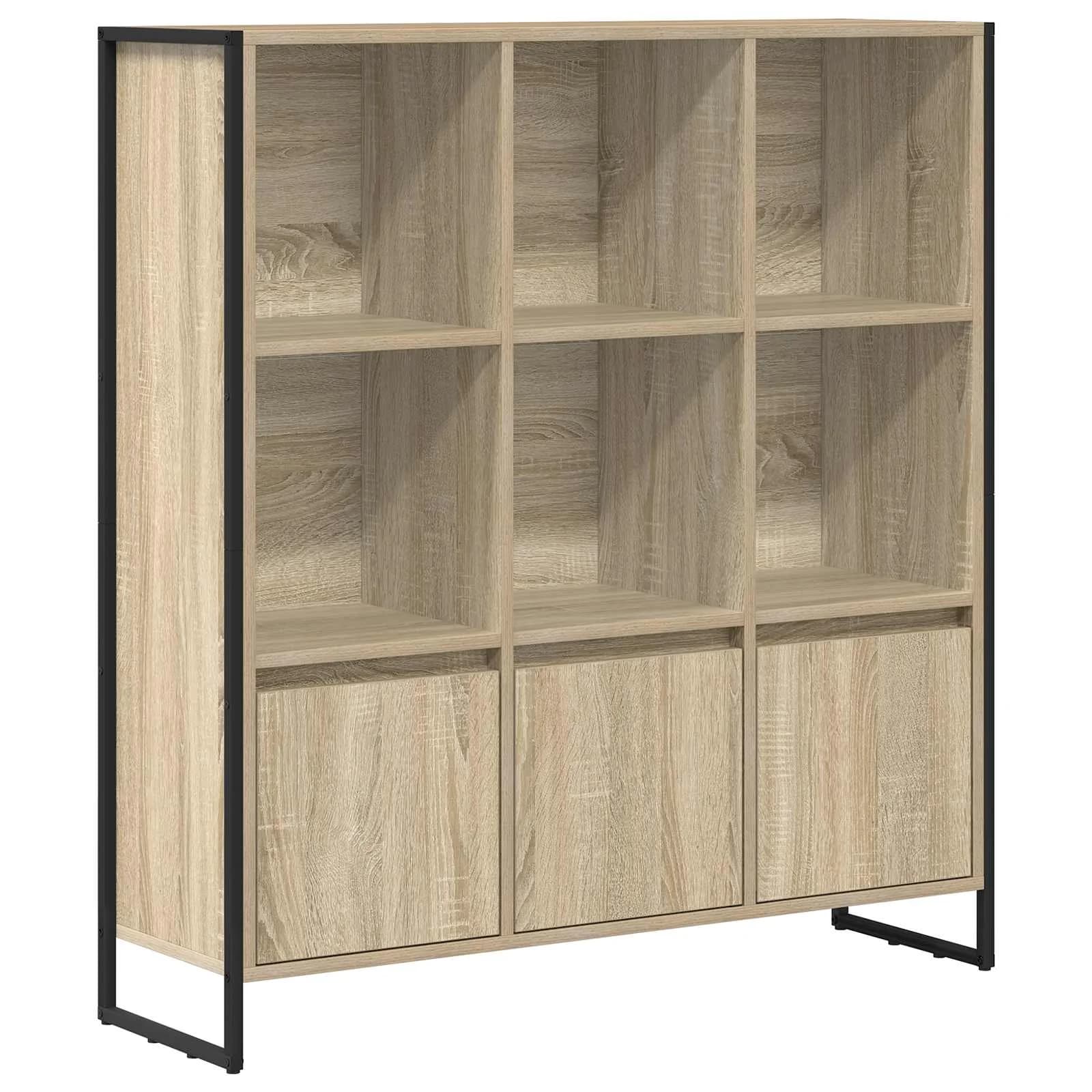 Knjigovni omar 99,5 x 30 x 108 cm Inženirski les Sonoma - slika 2