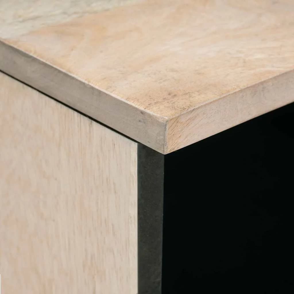 Nočna omarica Bela 50 x 33 x 62 cm Inženirski les - slika 6