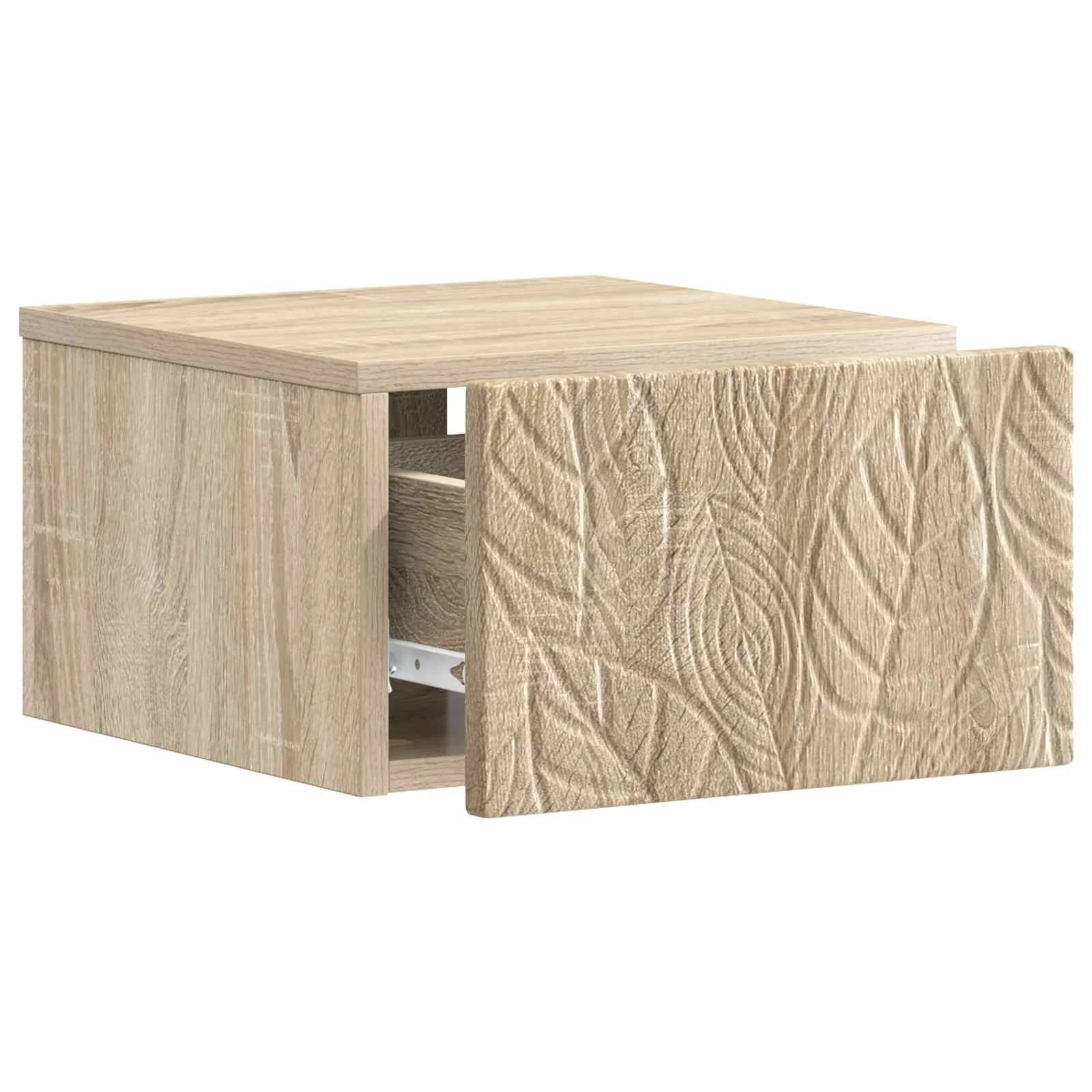 Stenski nočni omarici Sonoma hrast 49 x 34,5 x 20 cm - slika 3