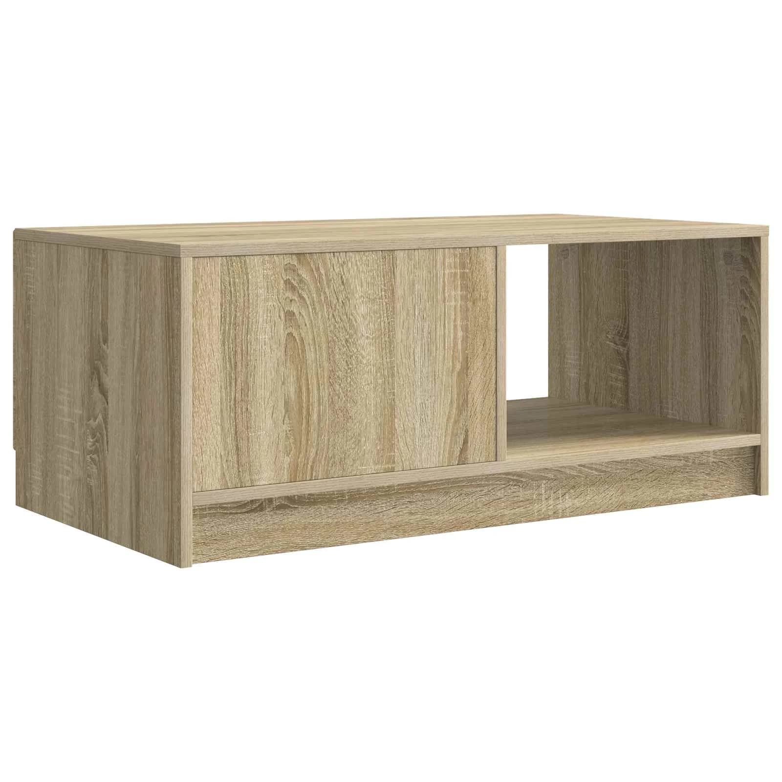 Klubska miza Sonoma hrast 90 x 50 x 37 cm Inženirski les - slika 7