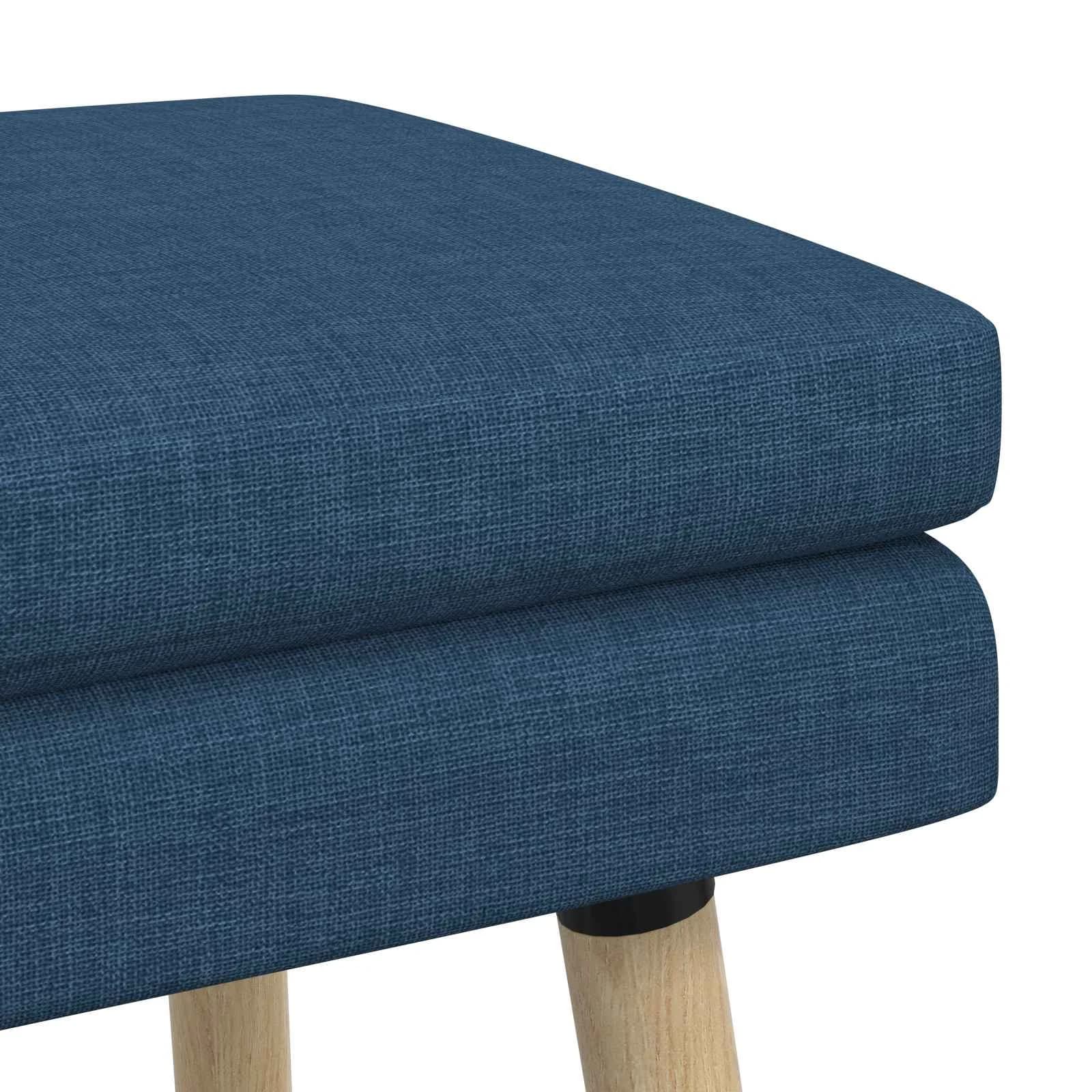 Dvojna klop Modra 110 x 40 x 47 cm Blago - slika 6