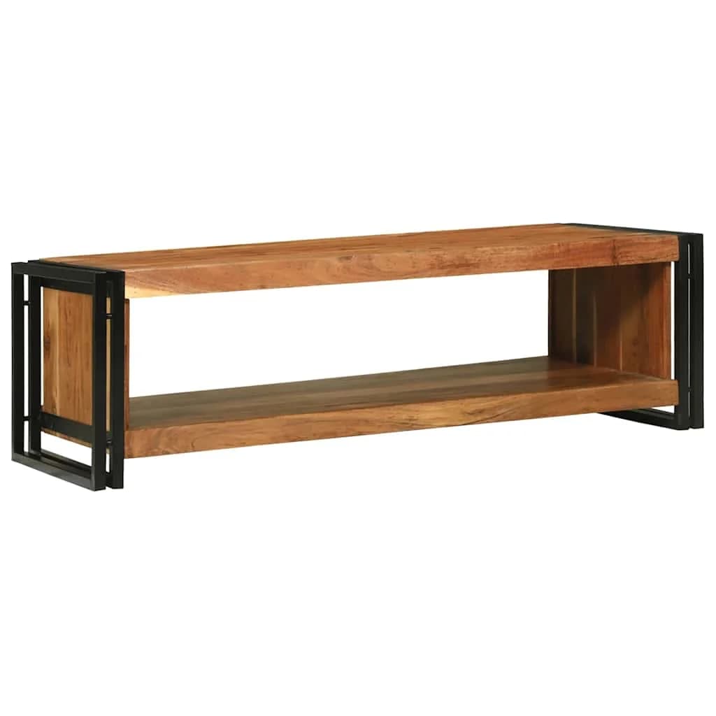 Klubska miza Rjava 120 x 50 x 38 cm Masiven les akacije - slika 2