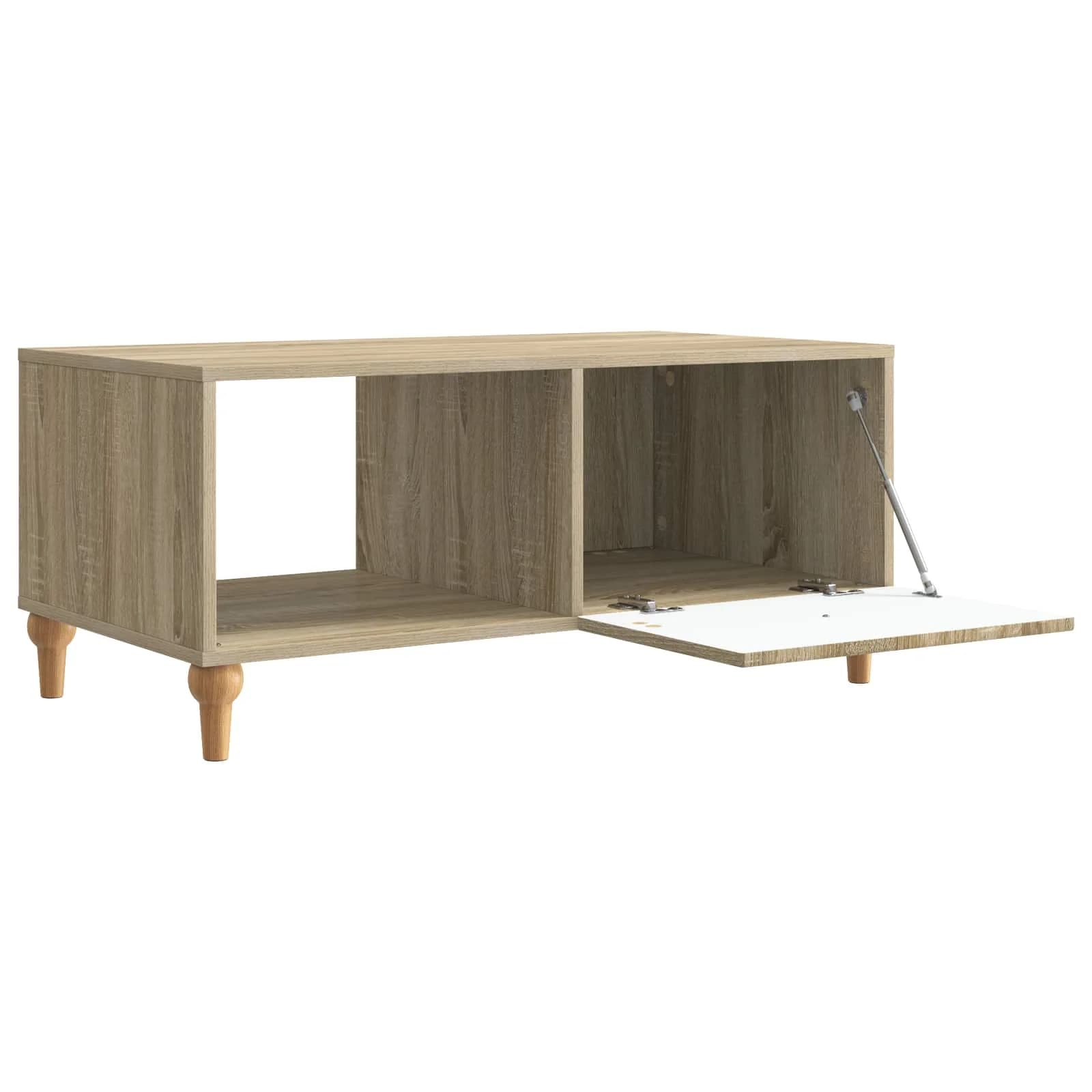 Klubska miza Sonoma hrast 90 x 50 x 40 cm Inženirski les - slika 4