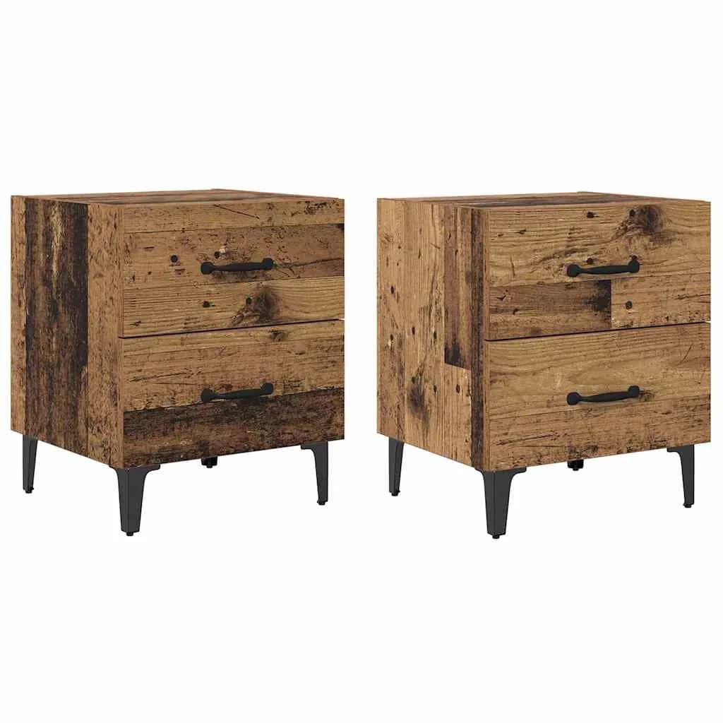 Posteljna omarica 2 kos Star les 40 x 35 x 47,5 cm - slika 2