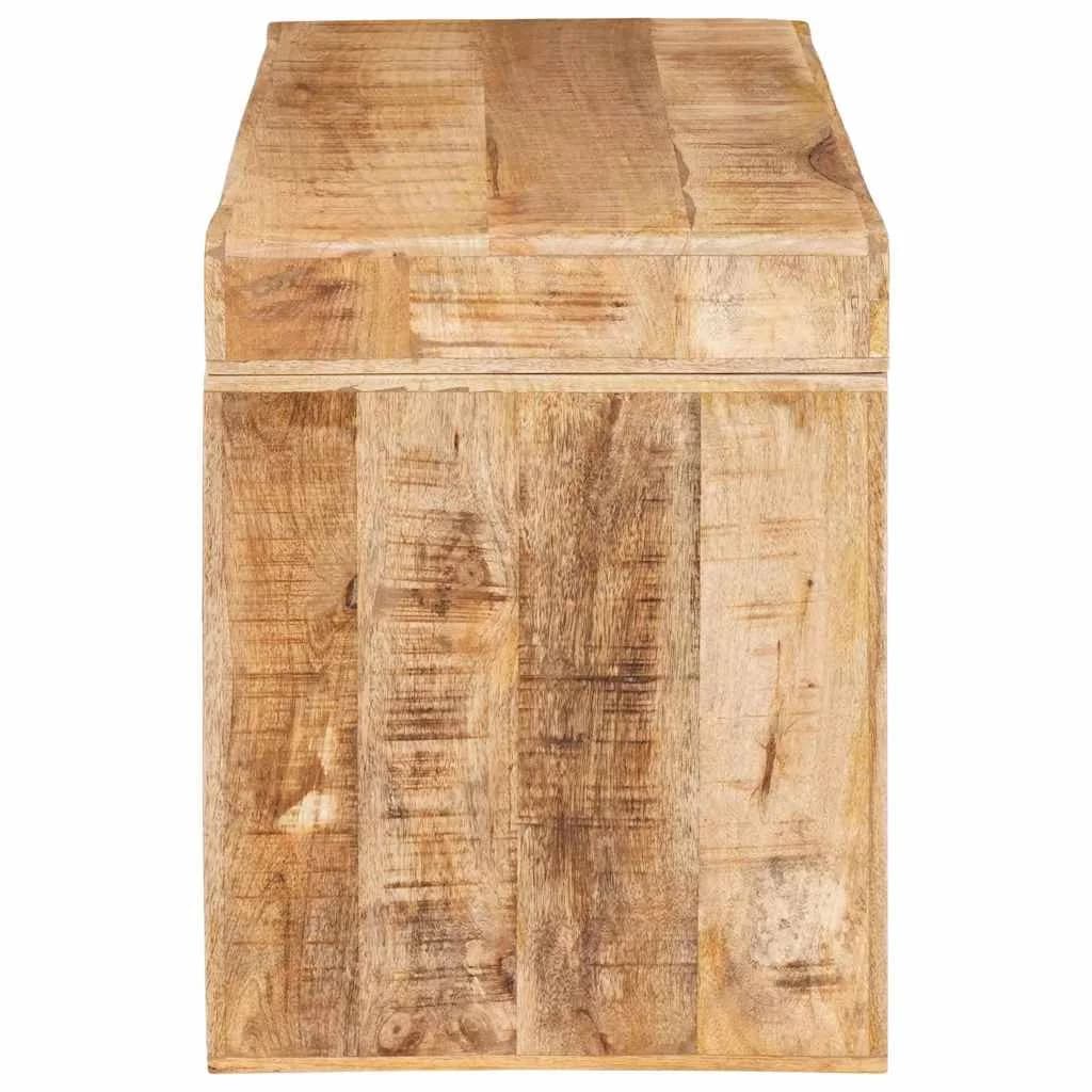 Stranska miza Rjava 60 x 35 x 46 cm Masiven les manga - slika 5