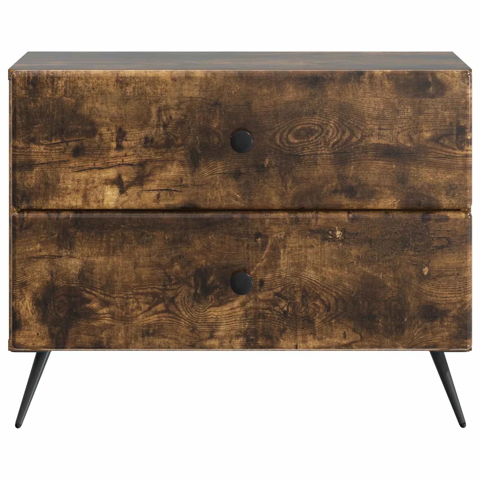 Nočna omarica Dimljen hrast 62 x 34,5 x 47,5 cm Inženirski les - slika 5