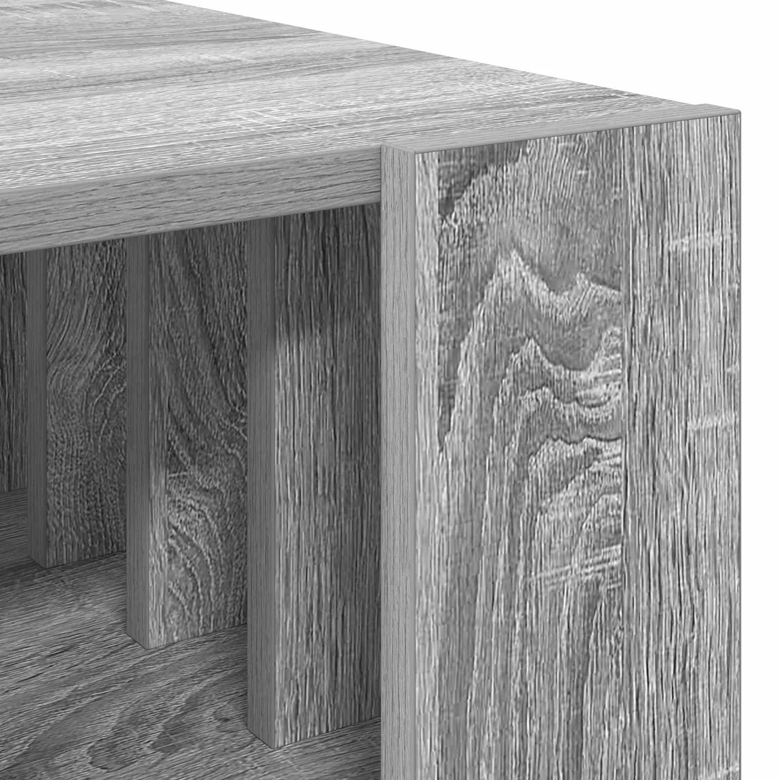 Klubska miza Siva Sonoma 66 x 49,5 x 45 cm Inženirski les - slika 8