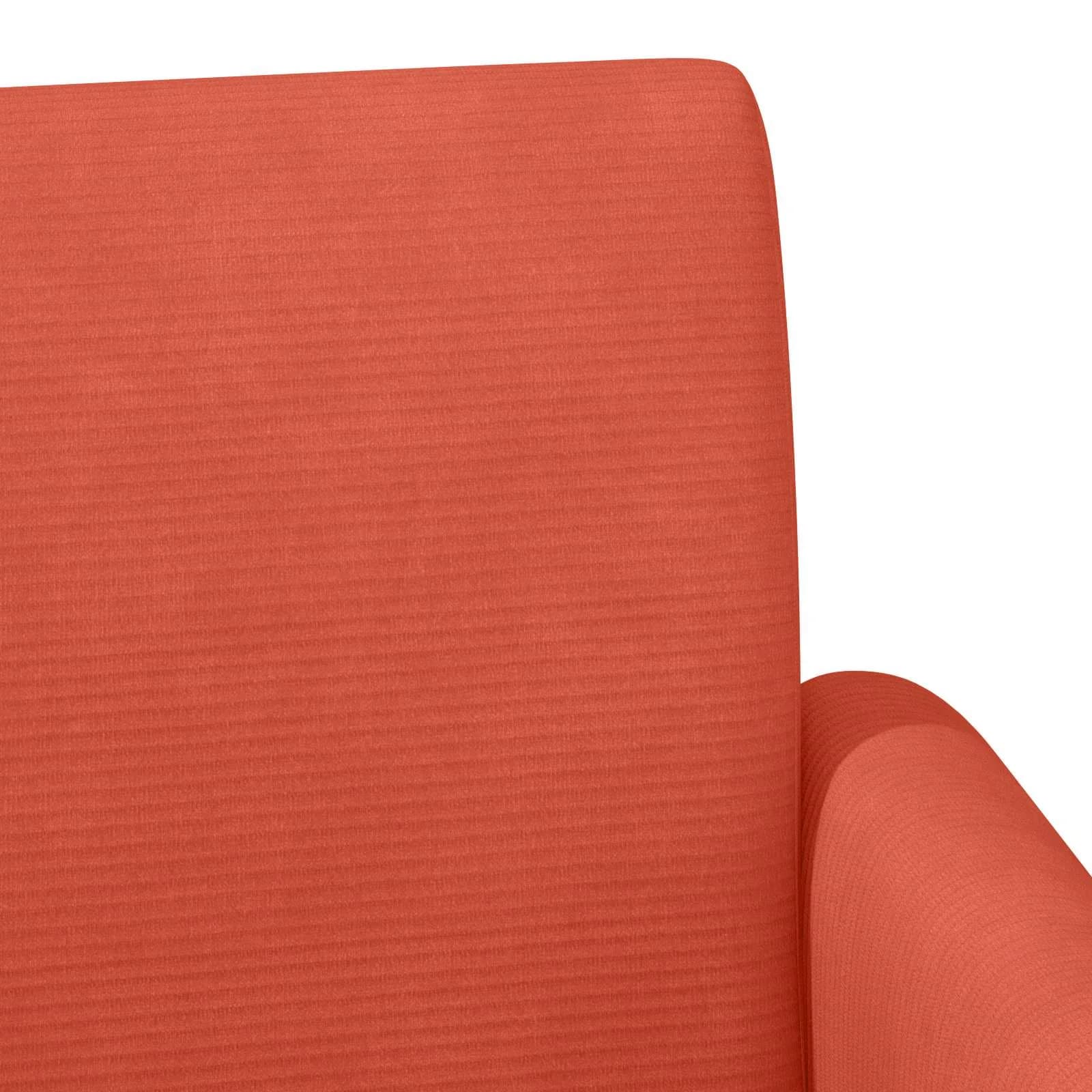 Dvojnica s gumbi Rdeče oranžna 116 x 67 x 81 cm Žametna tkanina - slika 7