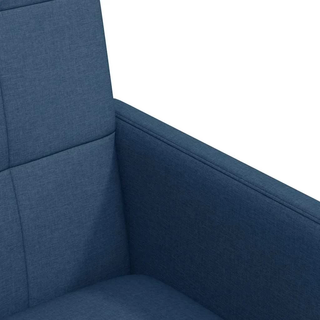Jedilni stoli s kolesi 2 kos blago Modra 58 x 65 x 94 cm - slika 7