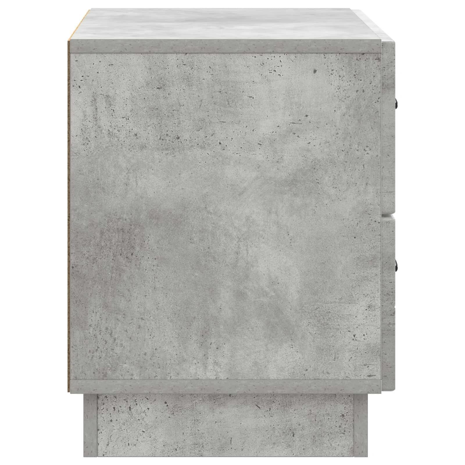 Nočna omarica Betonsko siva 62 x 34,5 x 44,5 cm Inženirski les - slika 6