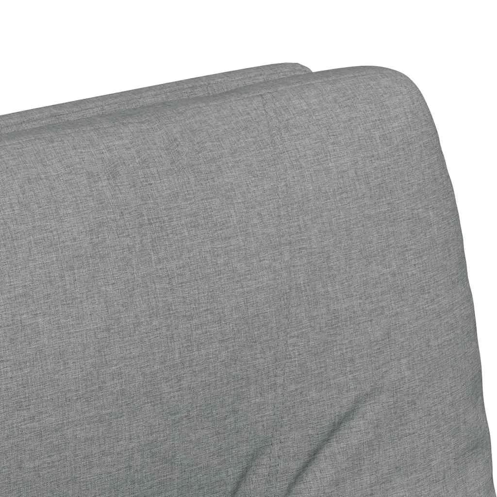 Jedilni stoli s kolesi 2 kos blago Svetlo siva 57 x 67 x 95 cm - slika 8