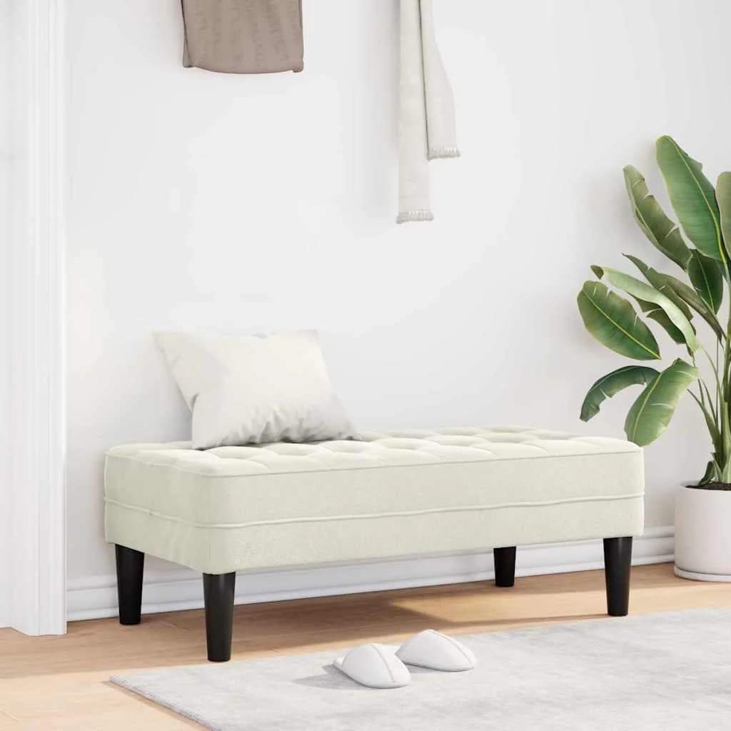 klop z blazino krema 113 x 57 x 39 cm Žamet