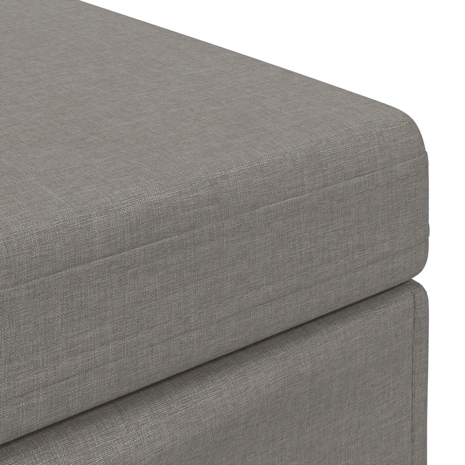 Stolica Taupe 41 x 41 x 40 cm Tkanina in obdelano les - slika 5