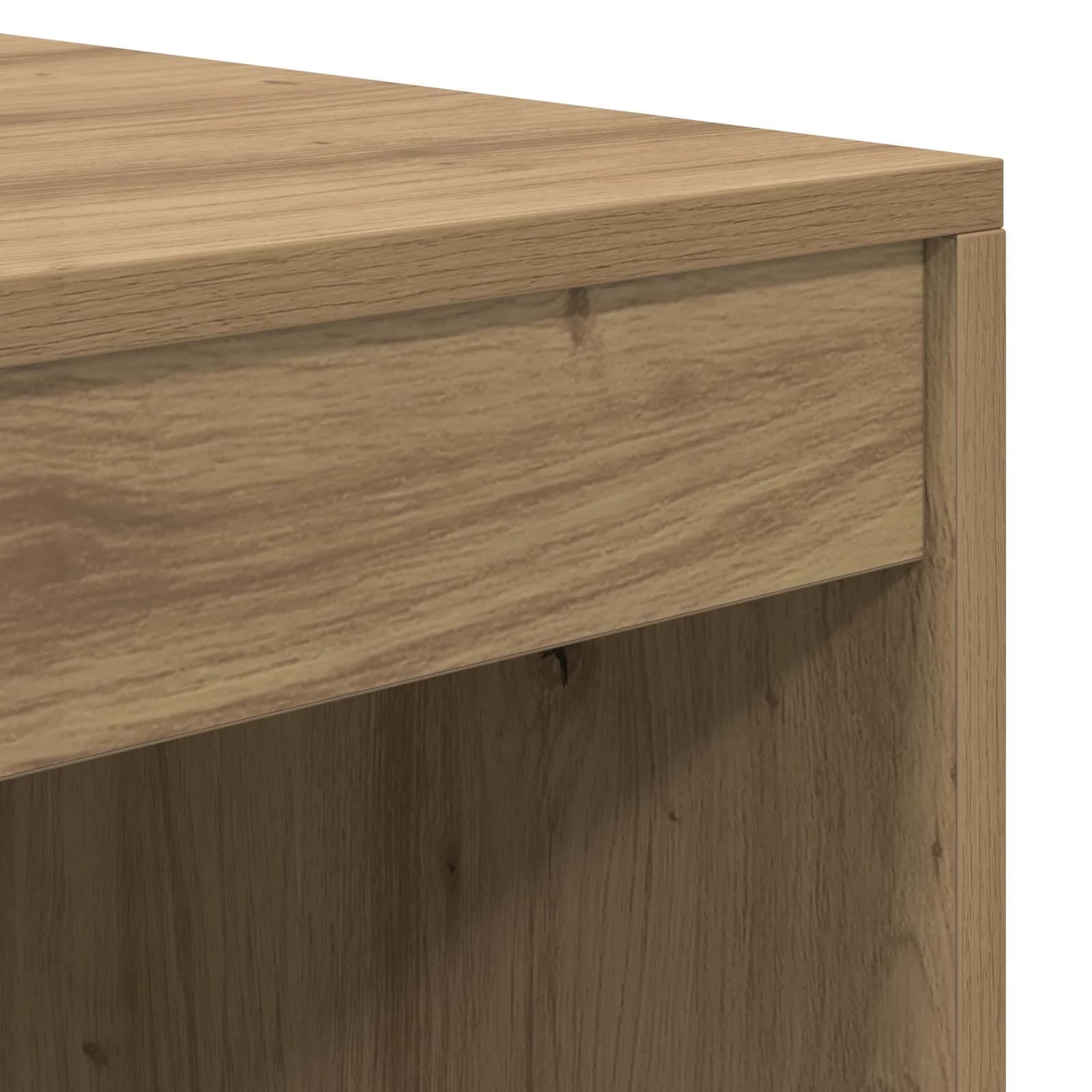 Miza Umetni hrast 145.5 x 50 x 127 cm 2 kos - slika 12