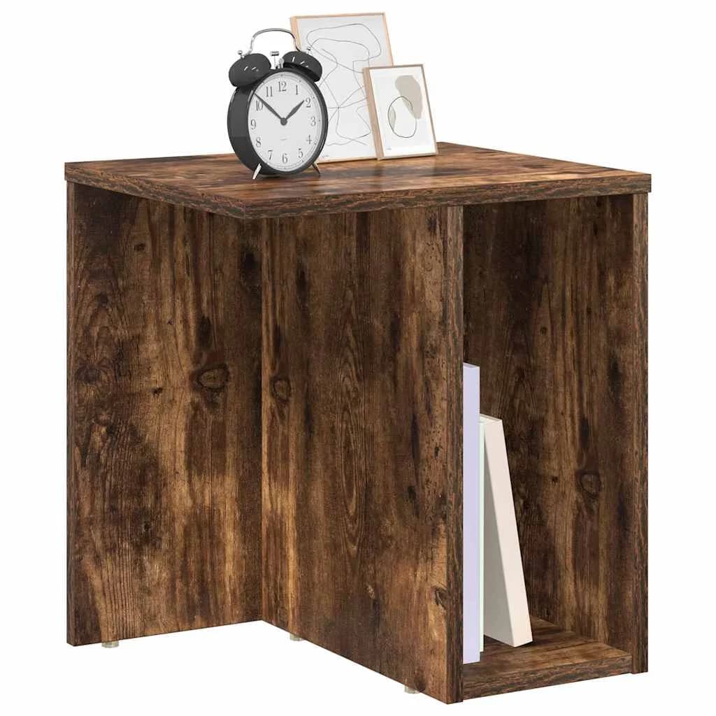 Stranska miza 2 kos Dimljeni oreh 37 x 32 x 40 cm - slika 3