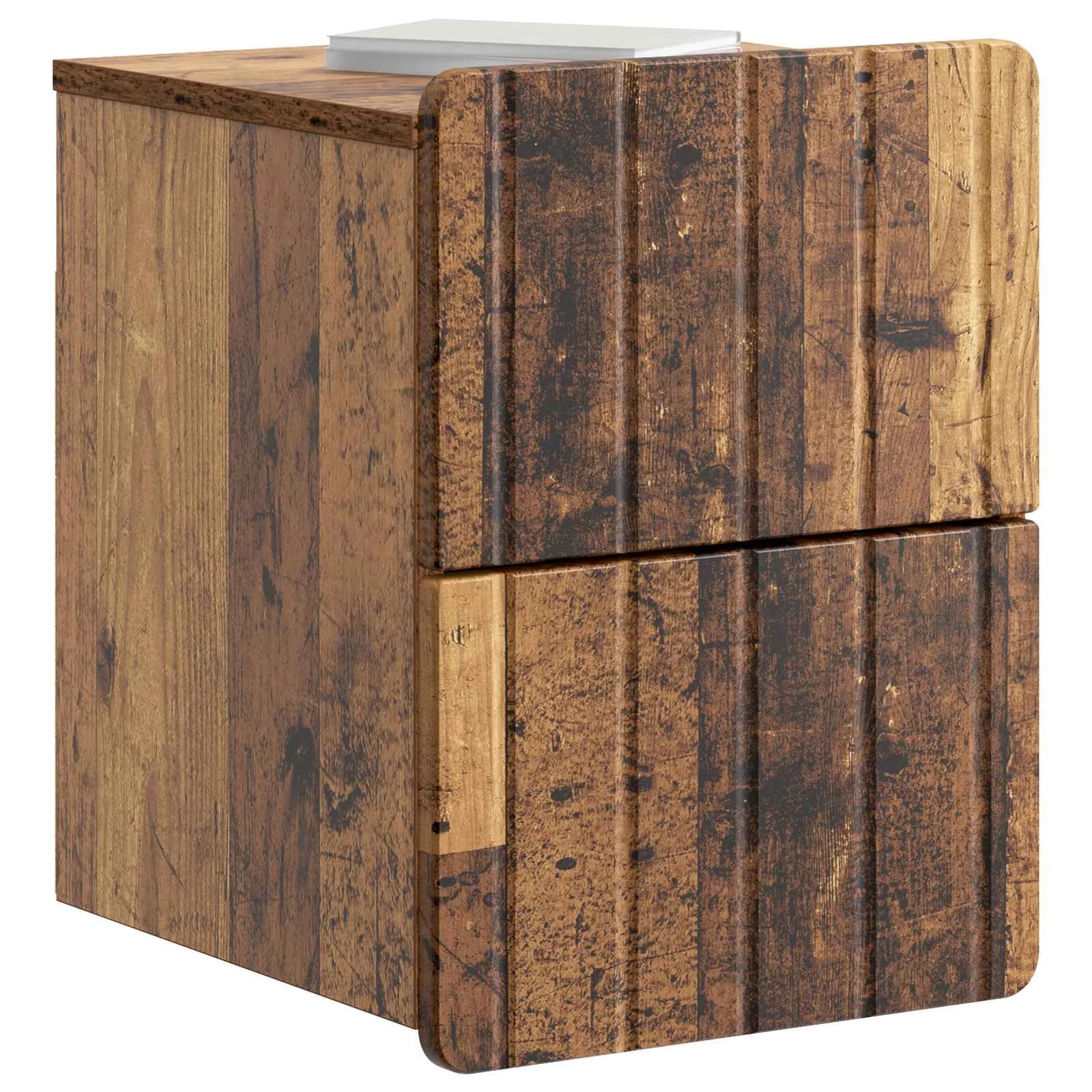 Stenski nočni omarici Star les 33 x 34,5 x 43 cm Inženirski les - slika 3