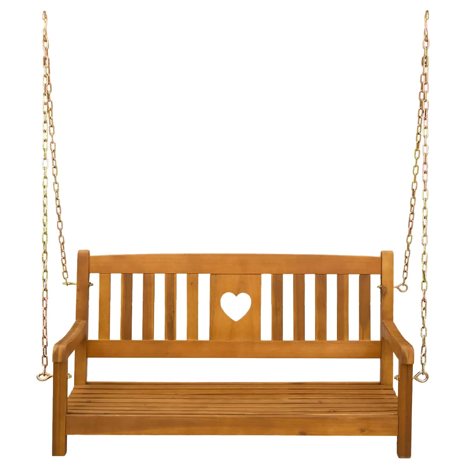 Gugalnica za vrt Naravna 110 x 56 x 58 cm Masiven les akacije - slika 3