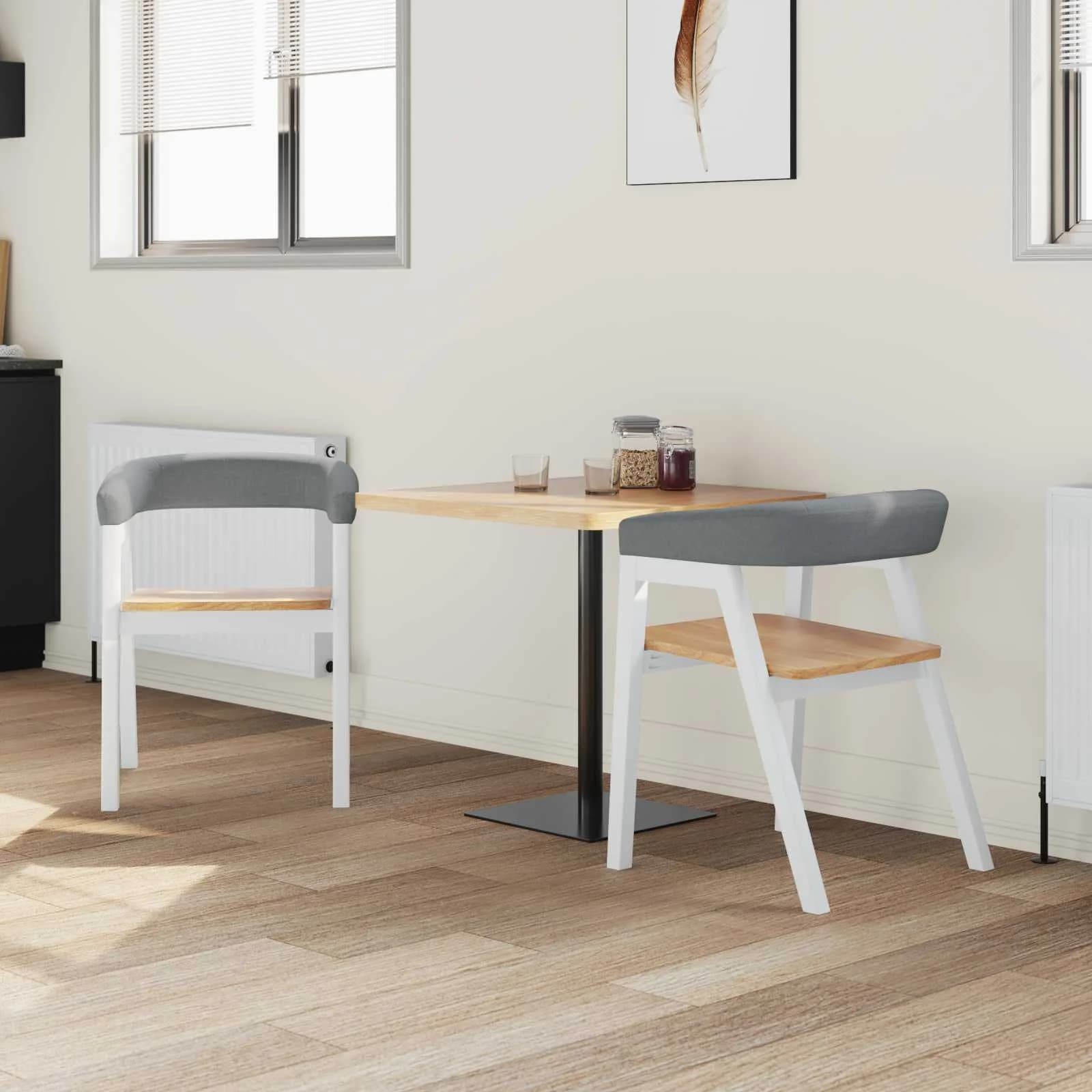 Jedilni stoli 2 kos Masivno gumovo les Bela 54 x 57 x 73 cm - slika 3