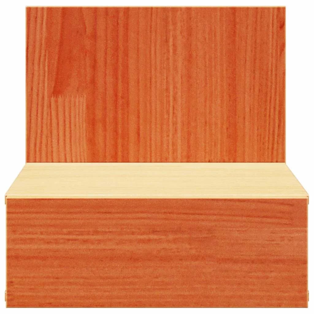Nočna omarica Voskast rjav 42 x 32,5 x 40 cm Trdna borovina - slika 6