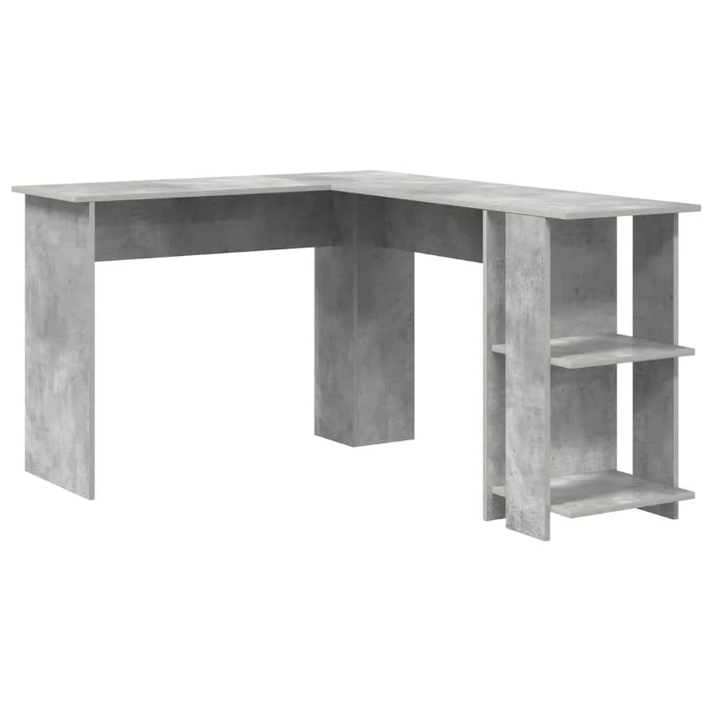 Kotniška miza Betonsko siva Inženirski les 140 x 113,5 x 75 cm - slika 2