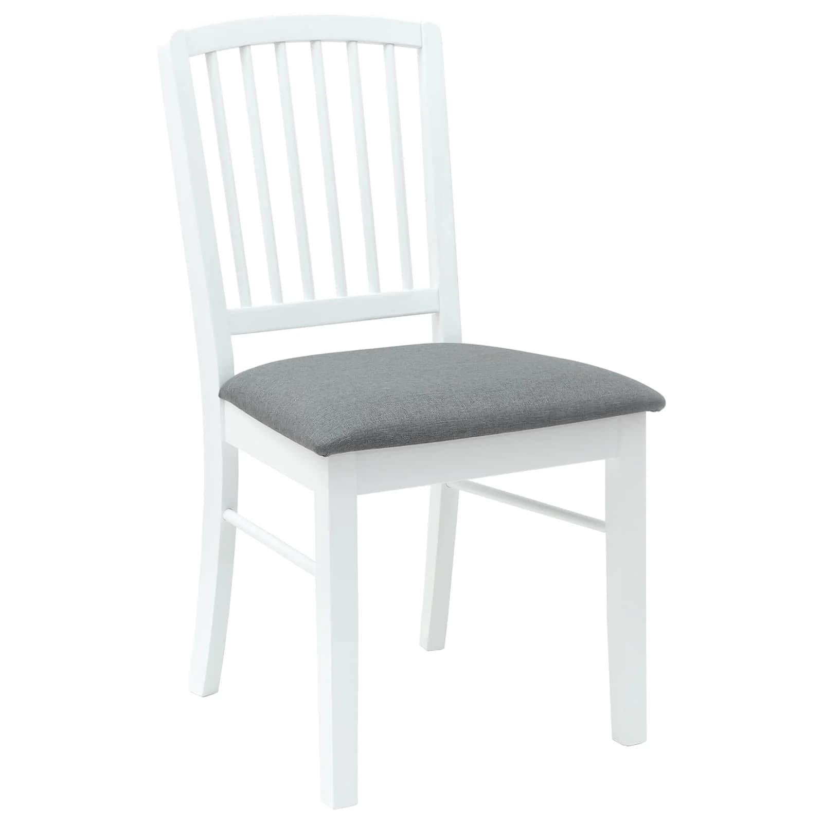 Jedilni stoli 2 kos Masivno gumovo les Bela 50 x 52,5 x 91 cm - slika 4