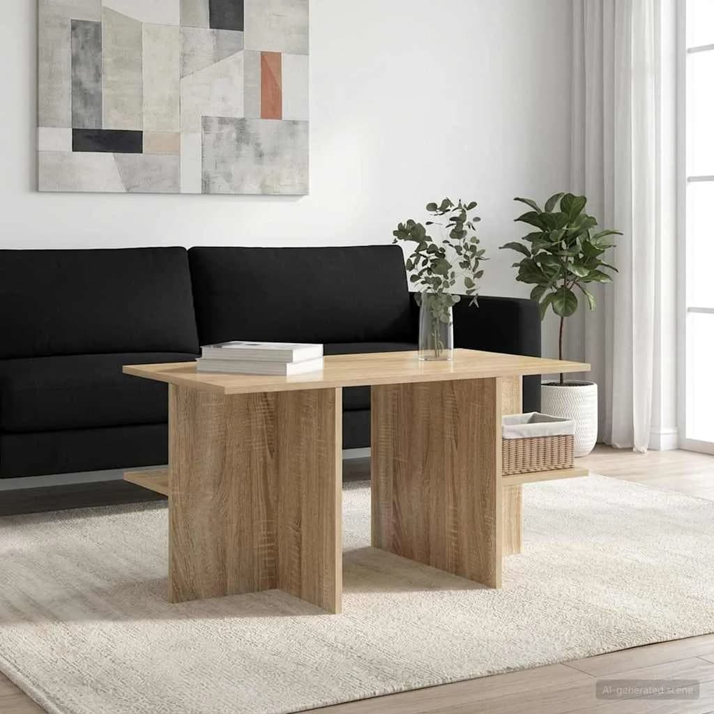 Klubska miza Sonoma hrast 87 x 50 x 45 cm Konstruirano leseno