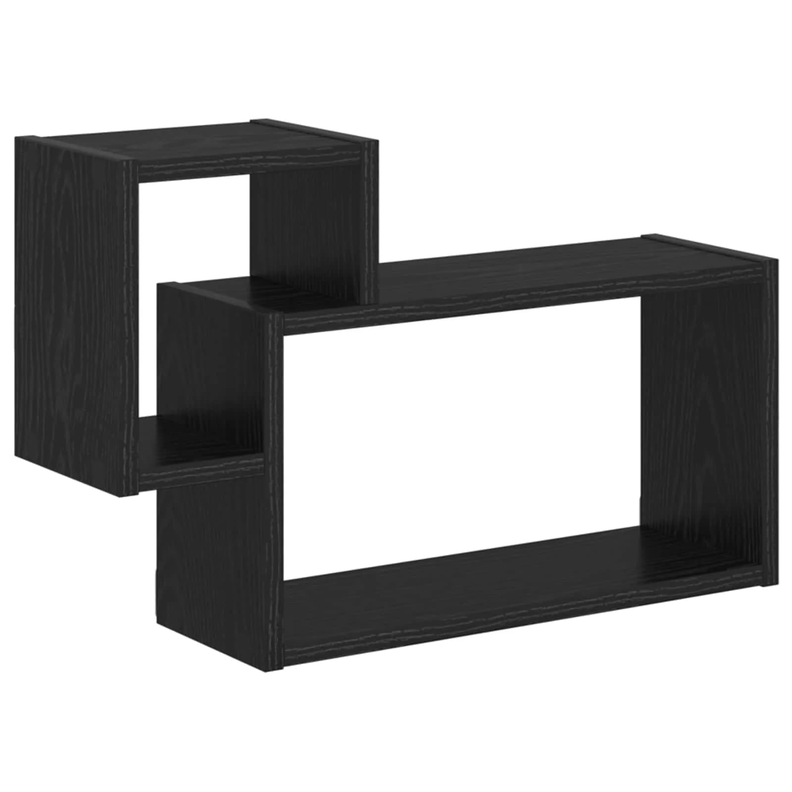 Stenska polica Montaža za steno Črni hrast 55 x 15 x 35 cm - slika 2