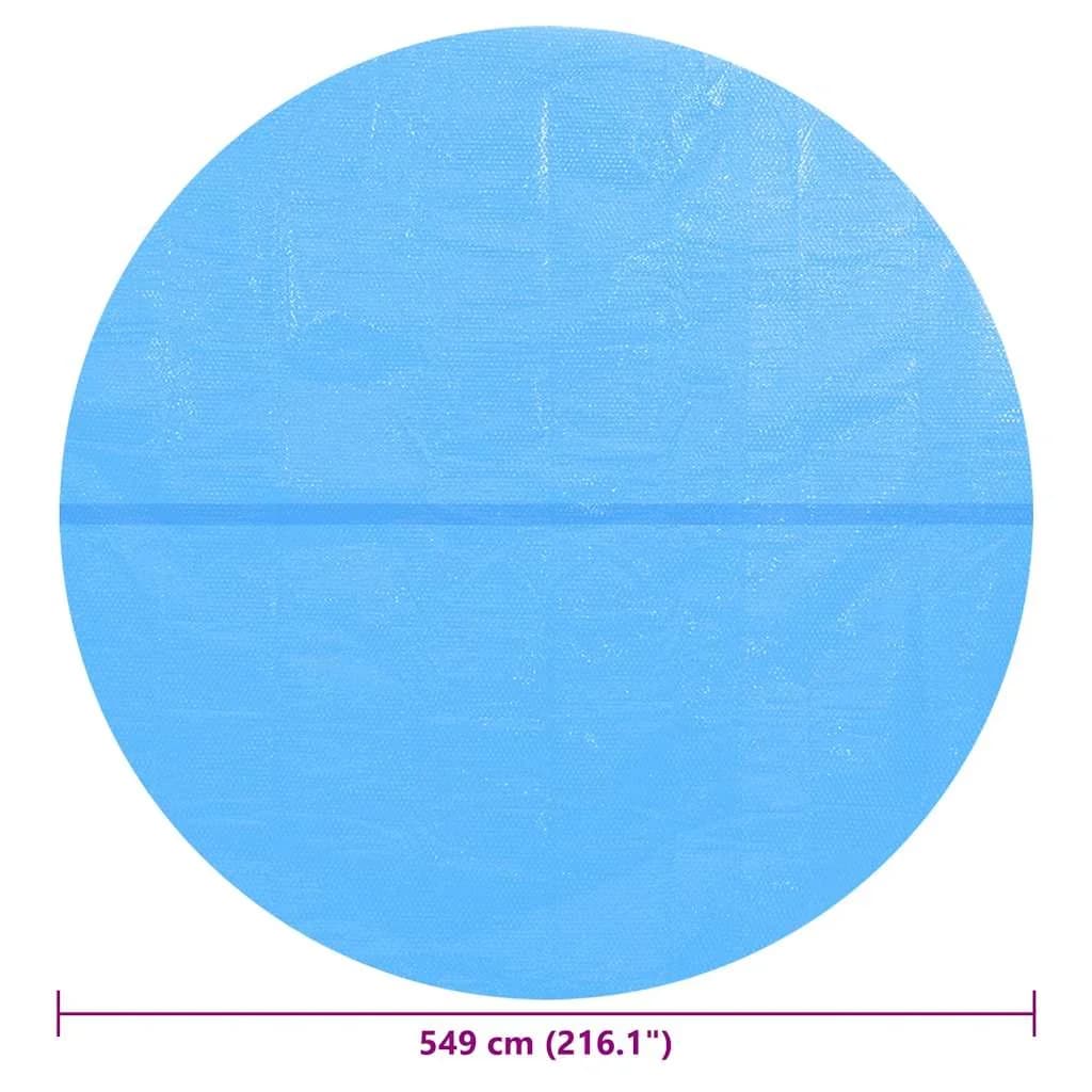 Okrogla prevleka za bazen 549 cm moder PE - slika 6