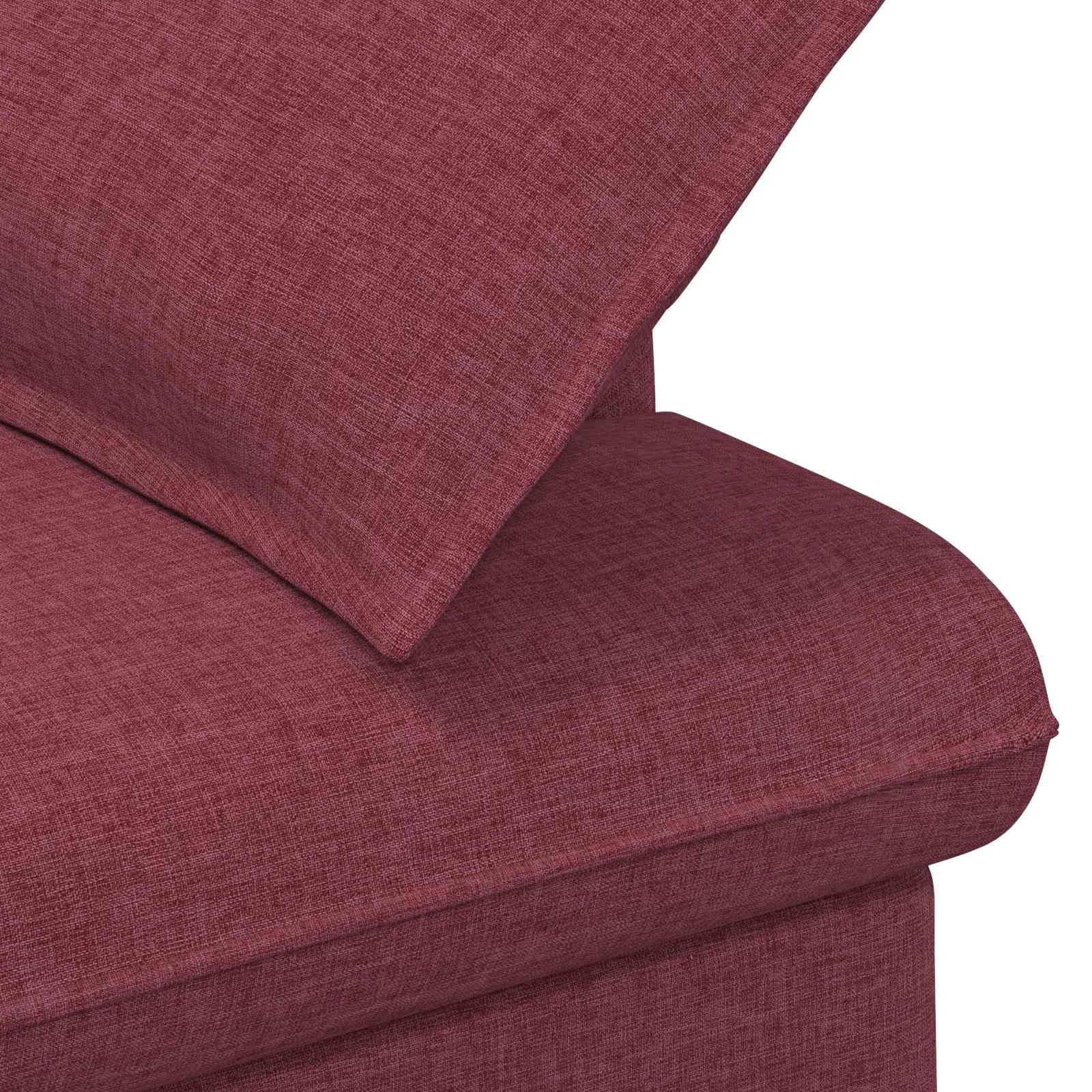 Dvojnica s gumbi Vinorodna rdeča 111 x 68 x 80 cm Blago - slika 6