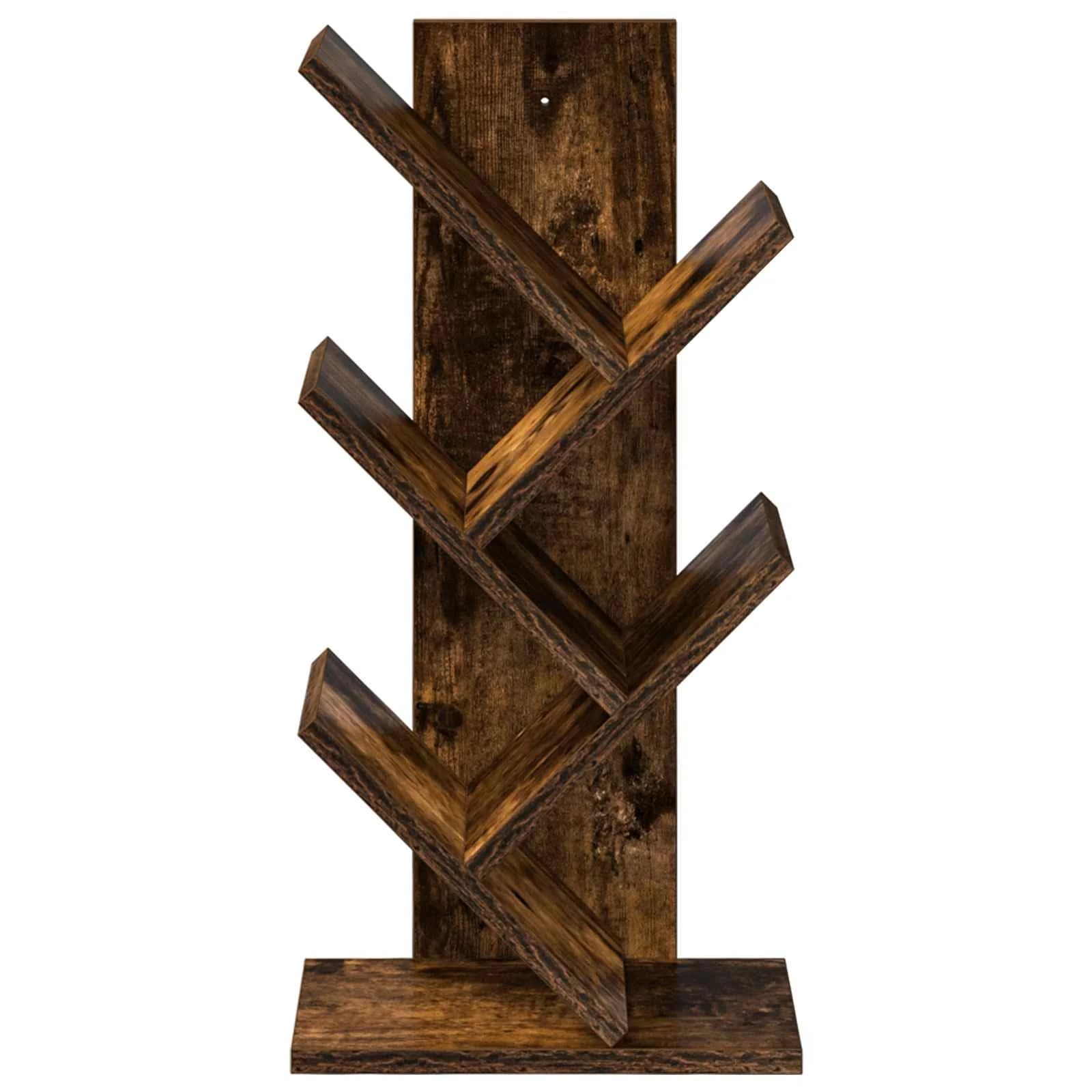 Polica za knjige v obliki drevesa 4-nivojska 30 x 18 x 60 cm - slika 4