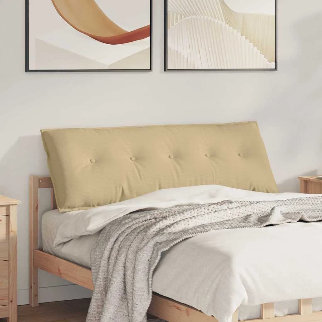 Poglavni vzglavnik Siva zelena 140 x 50 cm Žametna tkanina