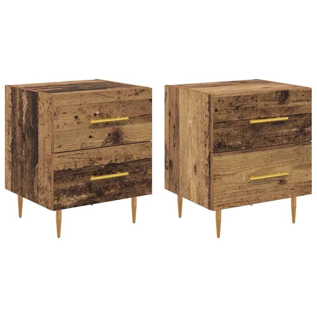 Nočna omarica 2 kos Star les 40 x 35 x 47,5 cm Inženirski les - slika 2