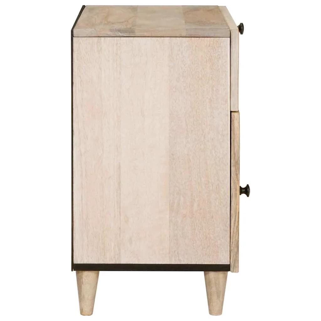 Nočna omarica Bela 50 x 33 x 60 cm Inženirski les - slika 4