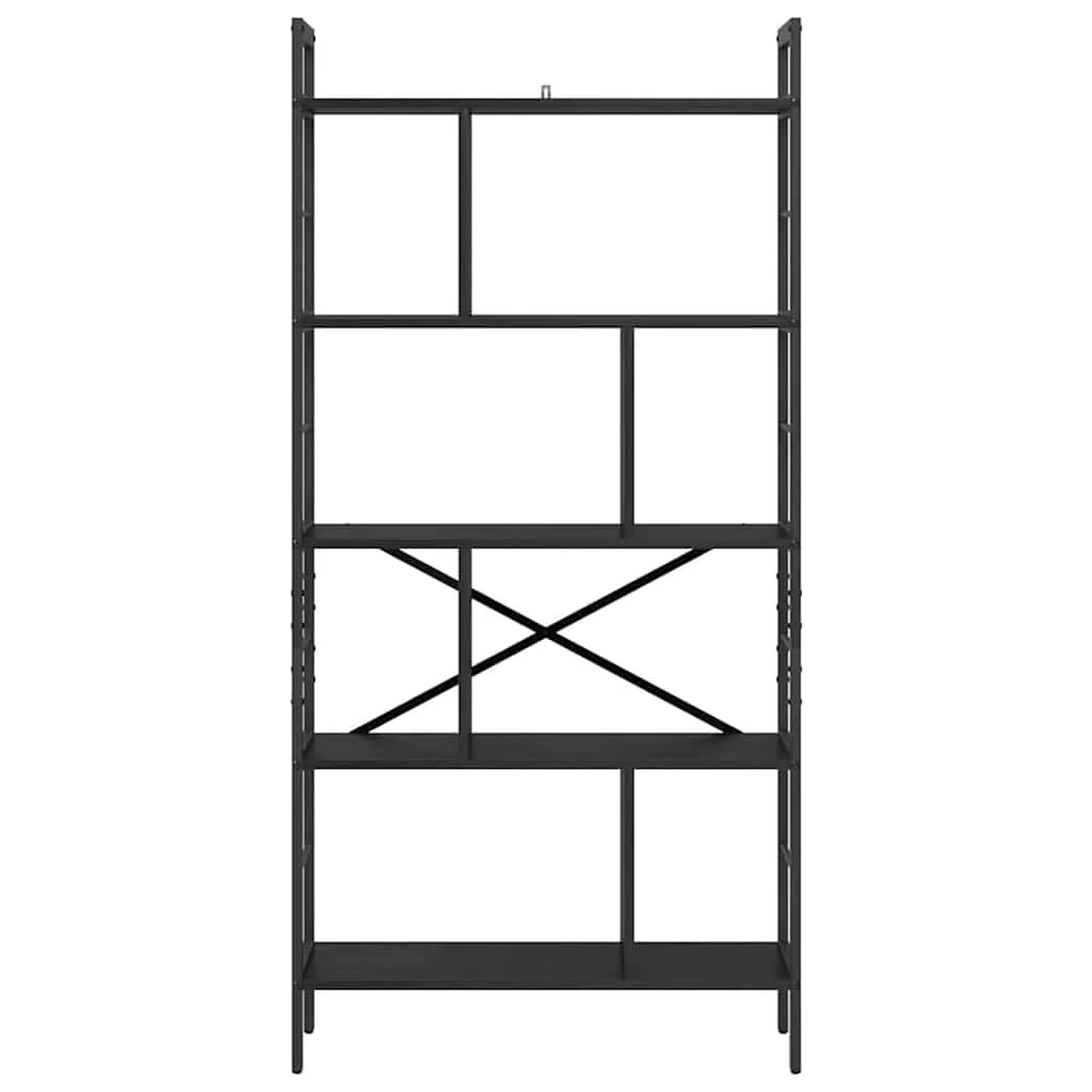 Knjižna polica 9 nivojev 75 x 30 x 156 cm Inženirski les - slika 5