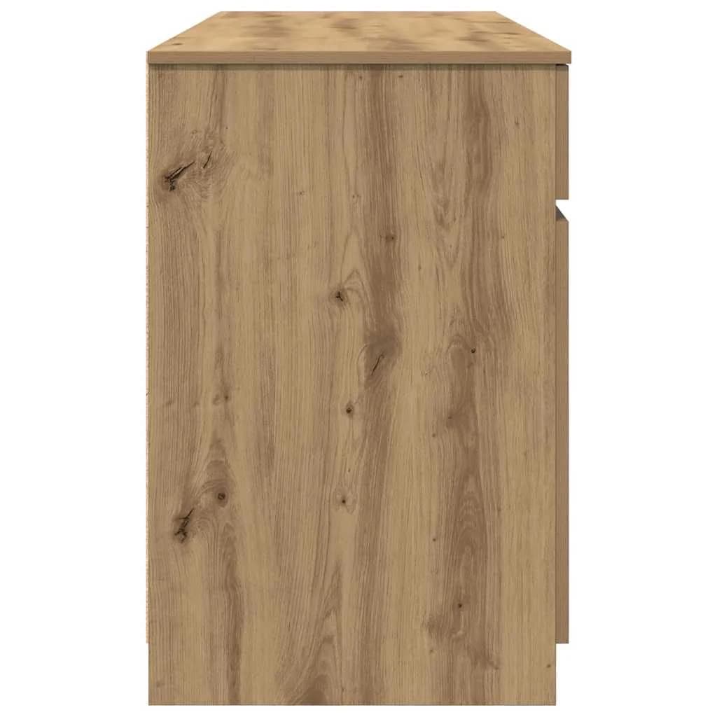 Miza artisan hrast Inženirski les 140 x 49 x 76 cm - slika 8