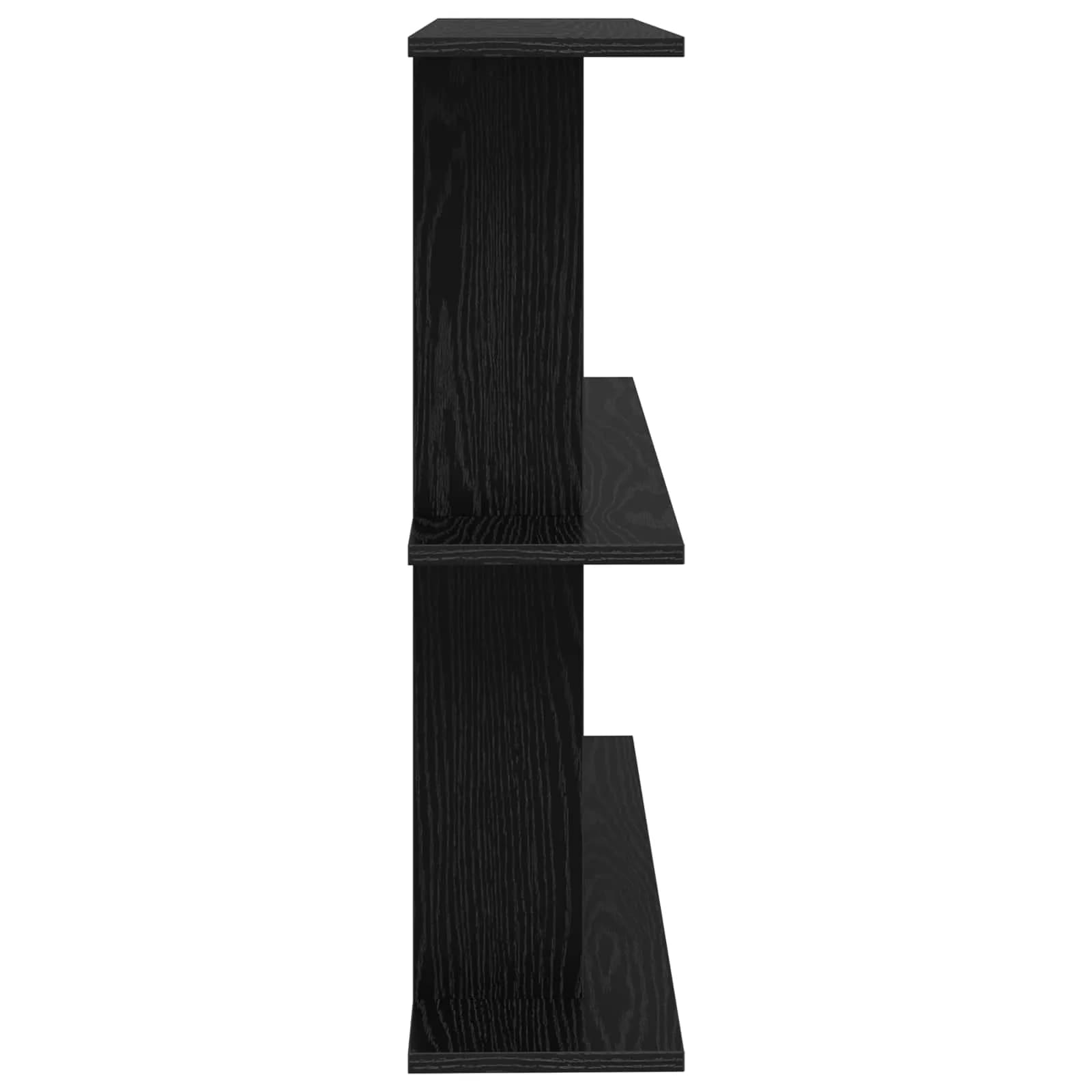 Stenska polica Montaža za steno Črni hrast 80 x 20 x 75 cm - slika 5