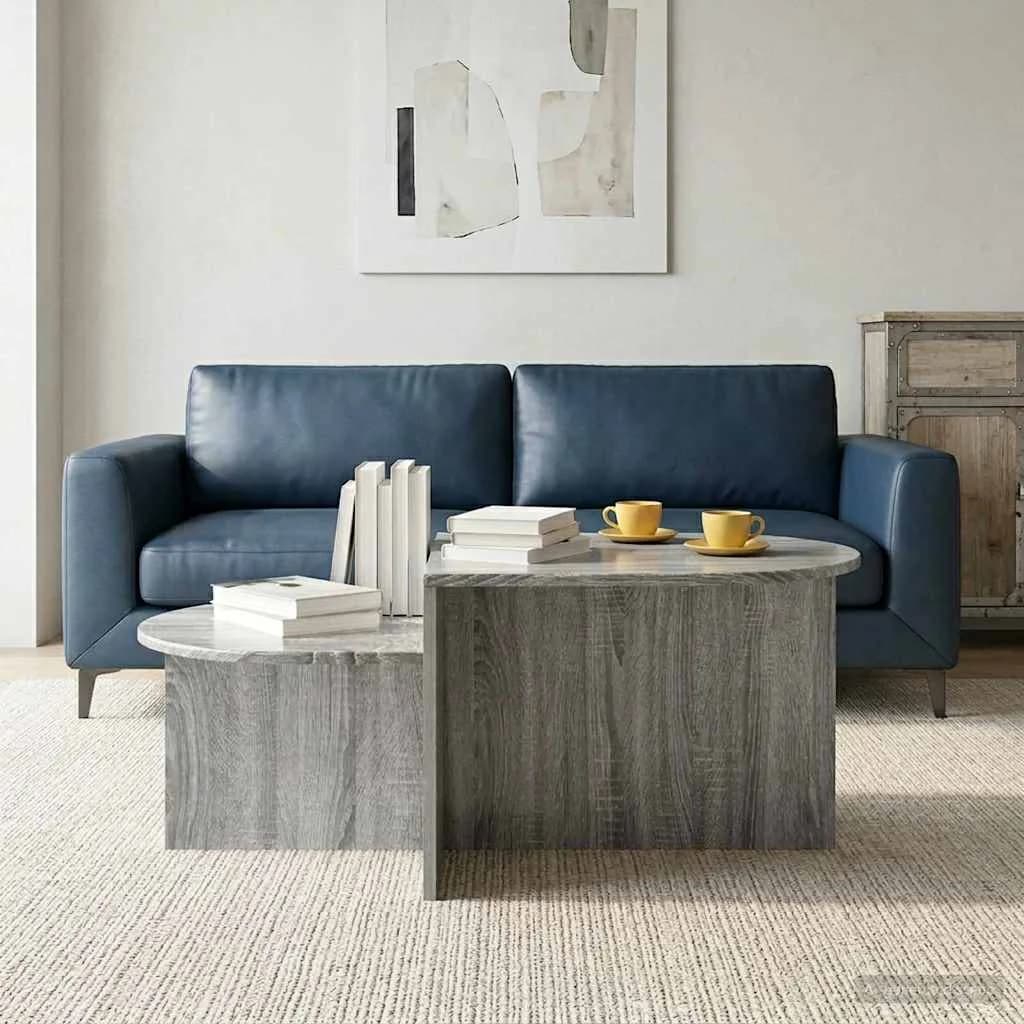 Klubska miza Siva Sonoma 100 x 50 x 40 cm Inženirski les