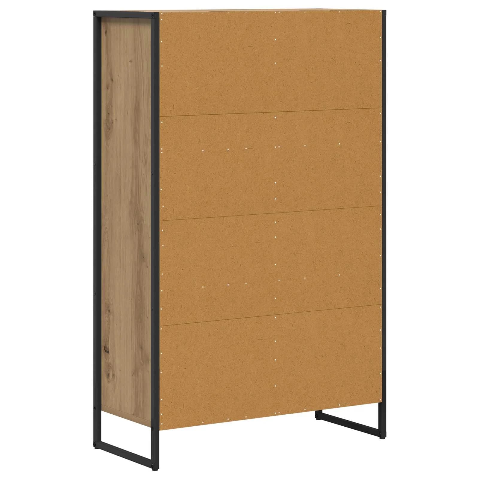 Knjigovni omar 68 x 30 x 108.5 cm Inženirski les Oreh - slika 8