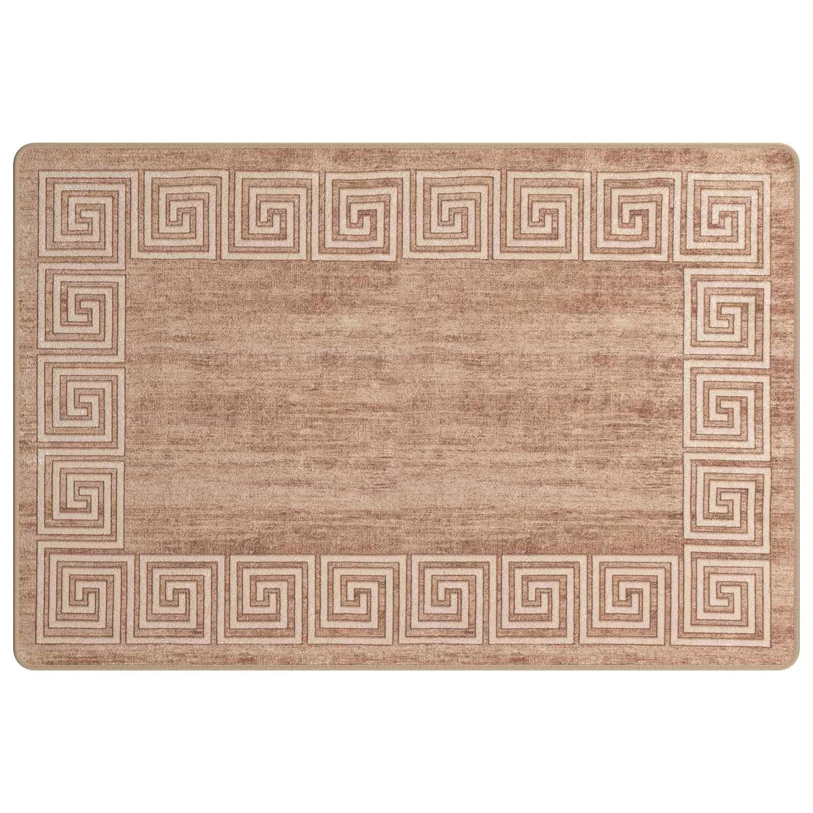 Preproga runner MARSA Bela 100 x 150 cm Poliester in PVC - slika 2