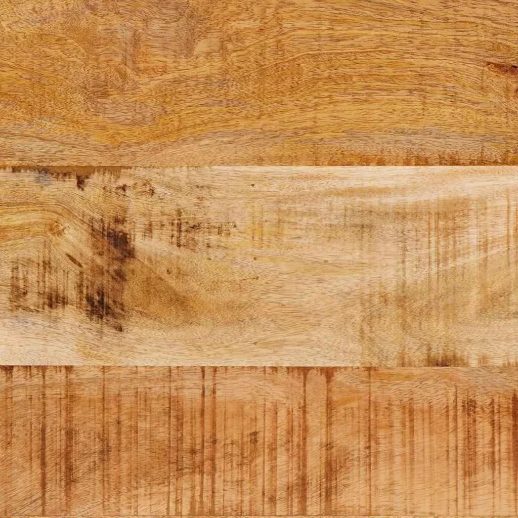 Konzolna miza s polico Rjava 160 x 33 x 75 cm Masiven les manga - slika 10