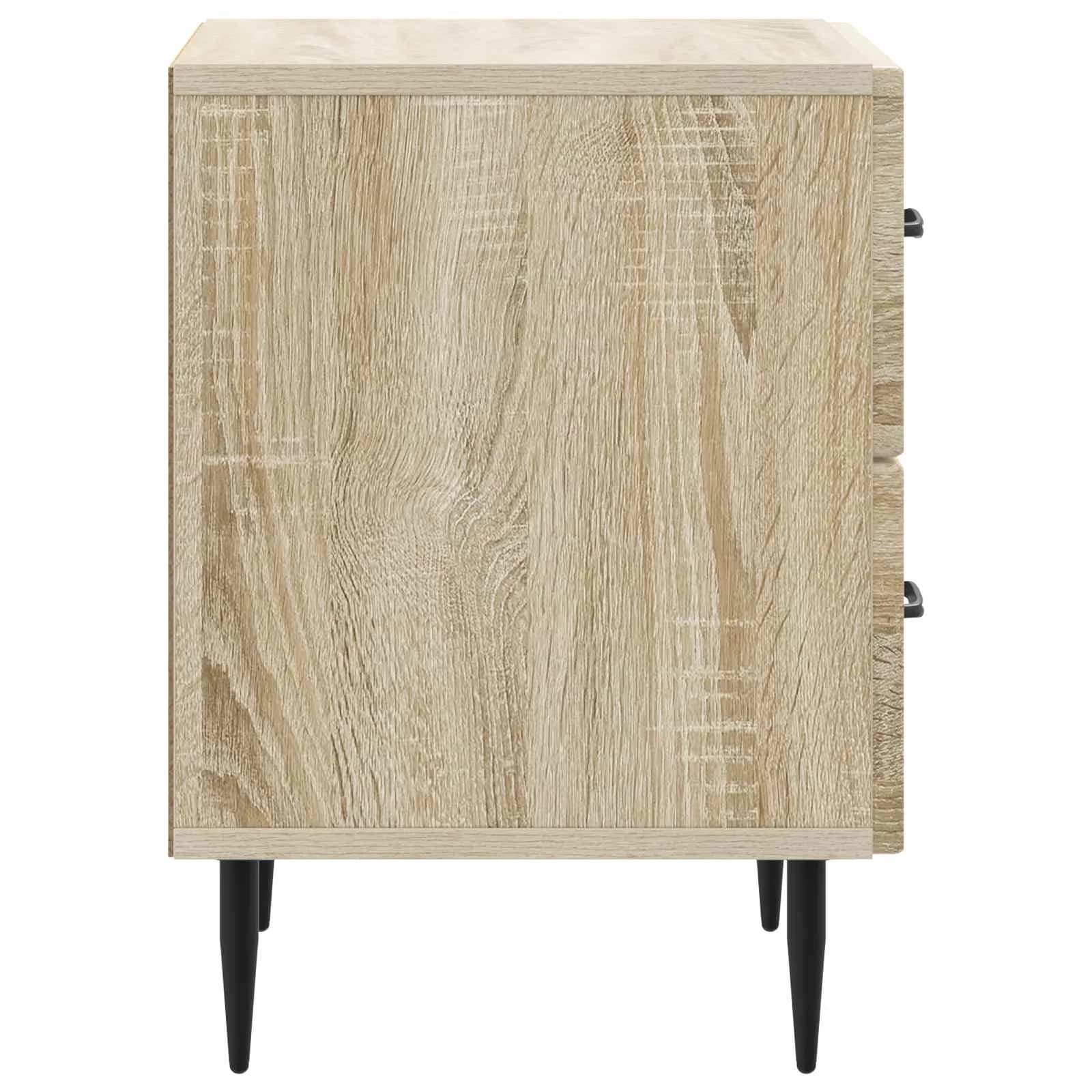 Nočna omarica Sonoma hrast 43 x 34,5 x 47,5 cm Inženirski les - slika 6