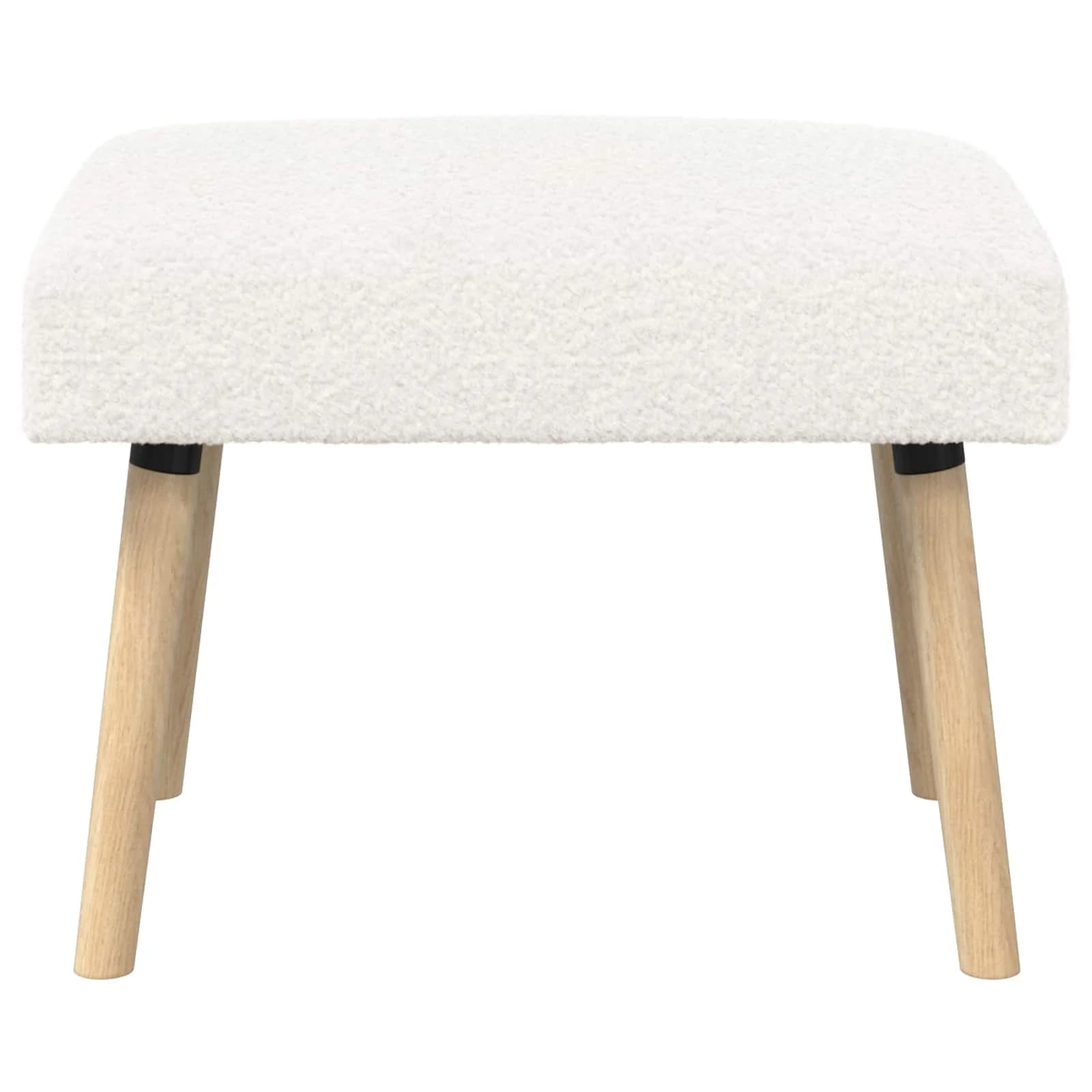 klop Enobarvno Krem 60 x 40 x 45 cm Bouclé - slika 5
