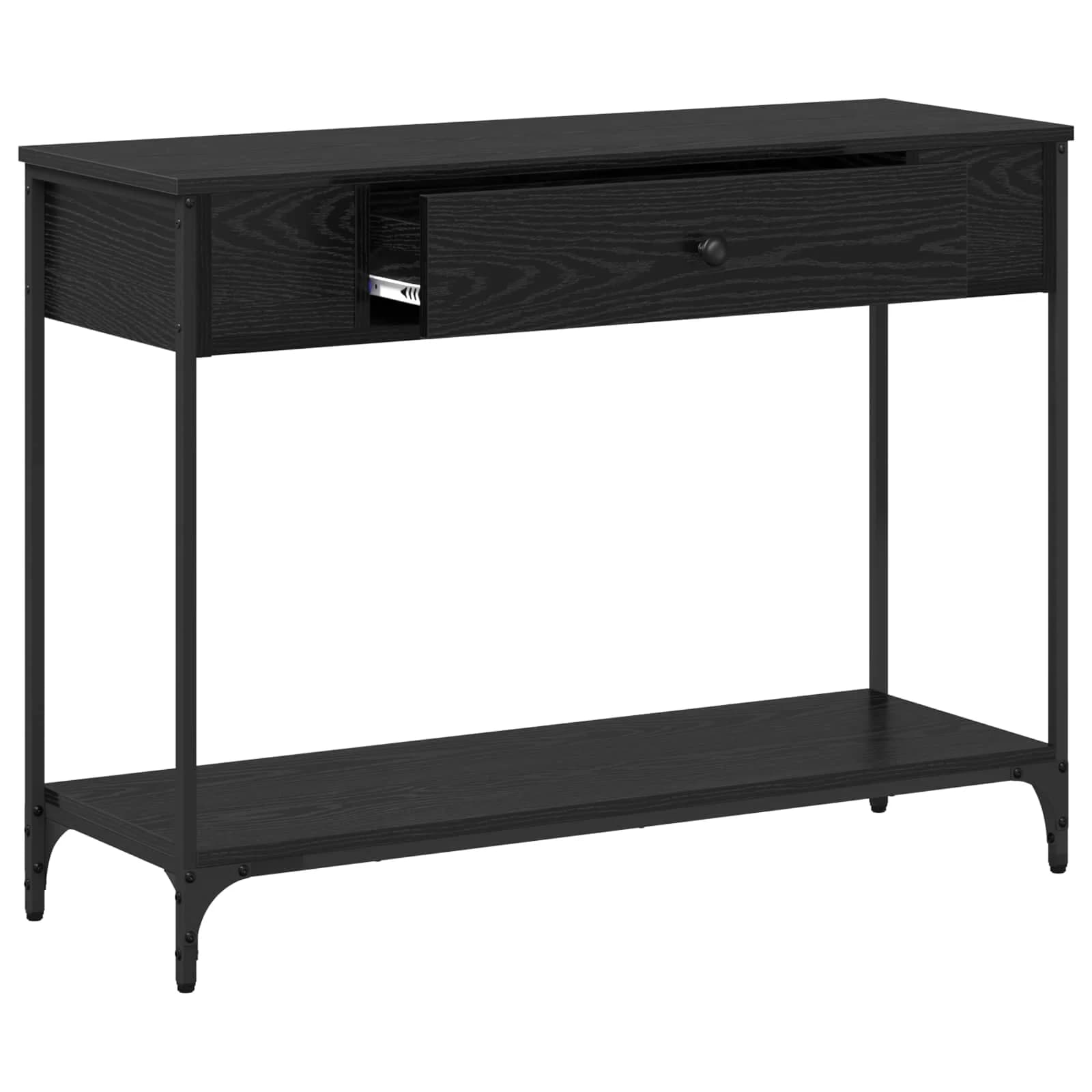 Konzolna miza Črni hrast 100 x 34.5 x 75 cm Inženirski les - slika 5