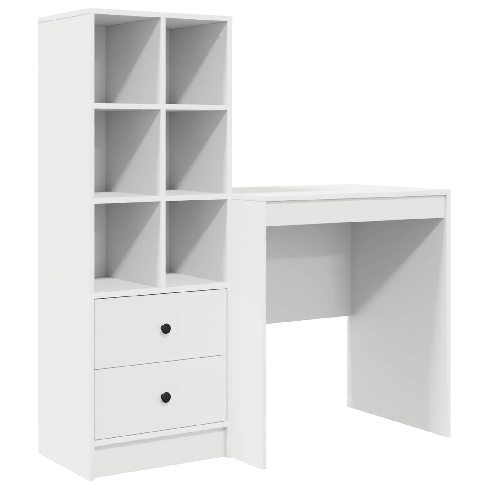 Miza Bela 115,5 x 50 x 127 cm 2 kos - slika 2